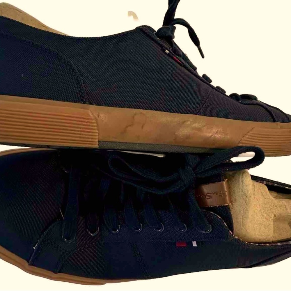 Ben Sherman Bristol Lace to Toe Sneakers In Navy Nylon Size 10.5 - Picture 4 of 6